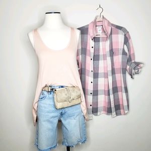 NWOT  Sleeveless Cross Back Tank  / Small